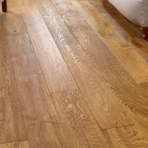 Evolve Flooring - 180 Deep Brushed Handscraped Golden Brushed & Lacquered